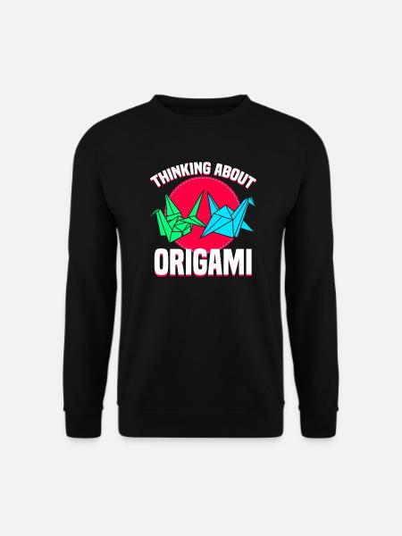 Thinking About Origami - Unisex Sweatshirt - black