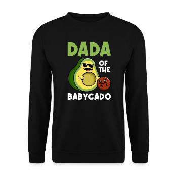 Dada by Babycado Guacamole Avocado Lover - Unisex Sweatshirt - black - Front - Alina (178cm) & Michal (187cm)