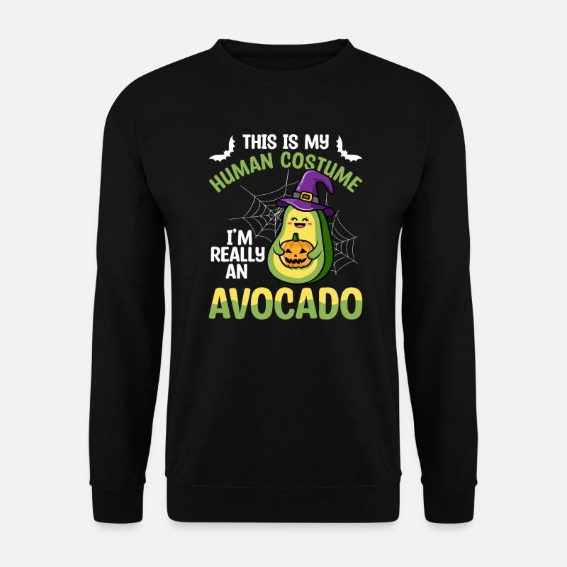 Wirklich Ein Avocado-guacamole-liebhaber Avocados - Unisex Pullover - Schwarz