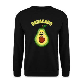 Dadacado Avocado Guacamole Lover Avocados - Unisex Sweatshirt - black - Front - Alina (178cm) & Michal (187cm)