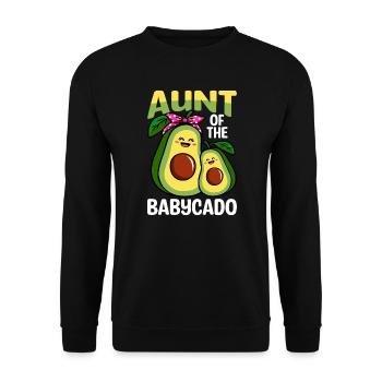 Tante de Babycado Guacamole amateur d’avocat - Sweat-shirt Unisexe - noir - Devant - Alina (178cm) & Michal (187cm)
