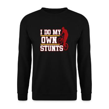 Je fais le mien - Sweat-shirt Unisexe - noir - Devant - Alina (178cm) & Michal (187cm)