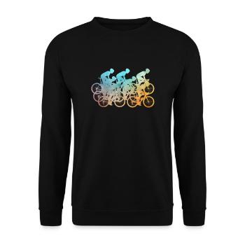 Cyclists, cyclists - Unisex Sweatshirt - black - Front - Alina (178cm) & Michal (187cm)