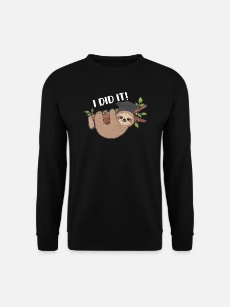 Cute Inertia Graduated Lazy - Unisex Sweatshirt - black