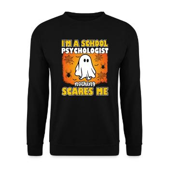 Je suis psychologue scolaire psychologie - Sweat-shirt Unisexe - noir - Devant - Alina (178cm) & Michal (187cm)