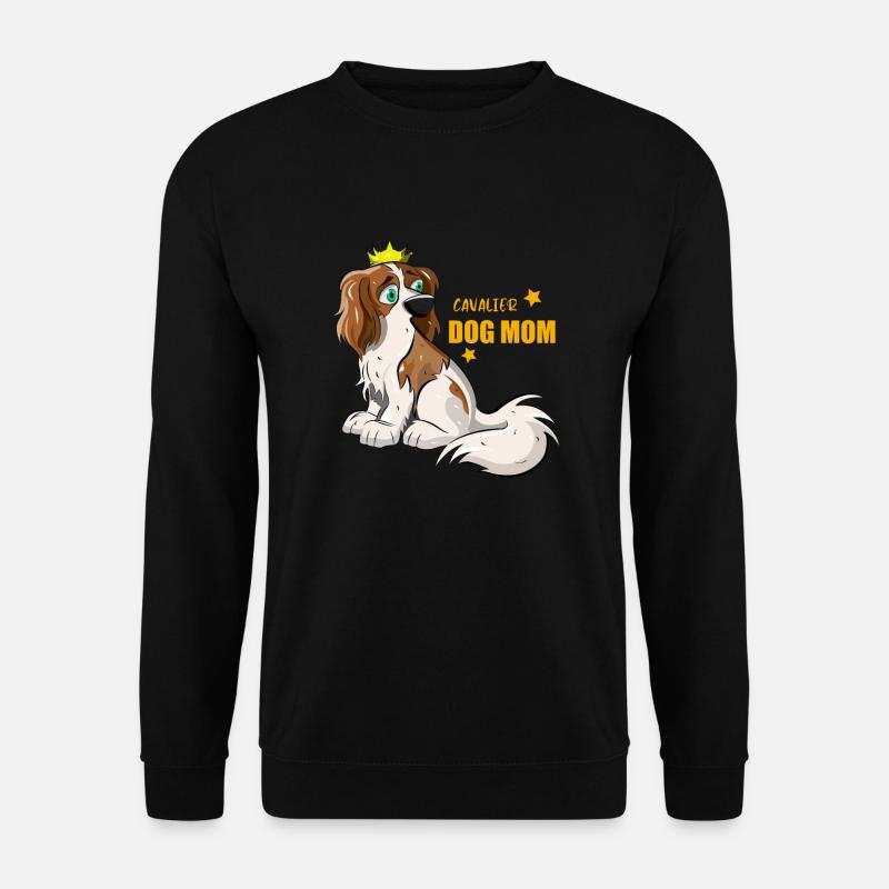 Cavalier Dog Mom - Unisex Sweatshirt - black