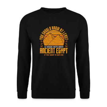 Archaeologist - To Date Me - Unisex Sweatshirt - black - Front - Alina (178cm) & Michal (187cm)
