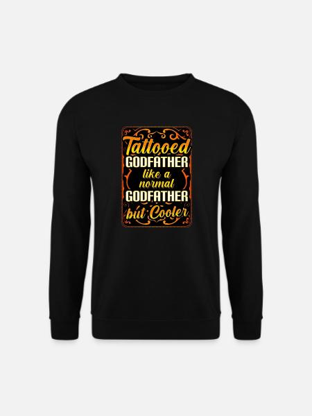 Tattooed Godfather A Normal Godfather But Cooler - Unisex Sweatshirt - black