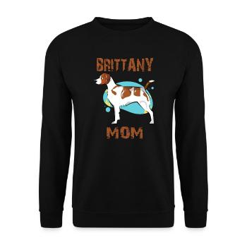Brittany Mom - Unisex Sweatshirt - black - Front - Alina (178cm) & Michal (187cm)