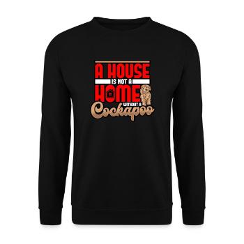 Cockapoo A House Is Not A House Without A Cockapoo - Unisex Sweatshirt - black - Front - Alina (178cm) & Michal (187cm)