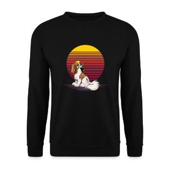 Cavalier Vapor - Unisex Sweatshirt - black - Front - Alina (178cm) & Michal (187cm)