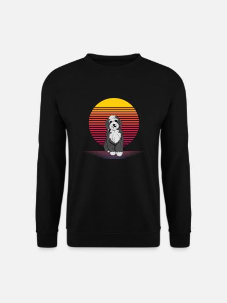 Bernedoodle Vapor - Unisex Sweatshirt - black
