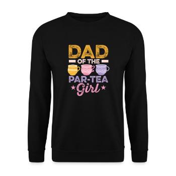Vater Von Par-tee Mädchen Chai Trinker Tee - Unisex Pullover - Schwarz - Vorne - Alina (178cm) & Michal (187cm)