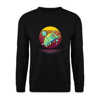 Tardigrade Vapor - Unisex Sweatshirt - black - Front - Alina (178cm) & Michal (187cm)