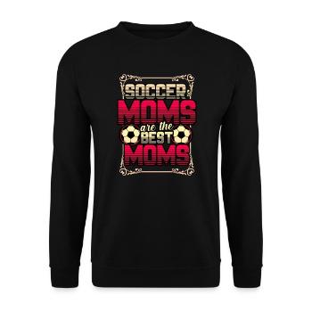 Soccer Moms Are The Best Moms - Unisex Sweatshirt - black - Front - Alina (178cm) & Michal (187cm)