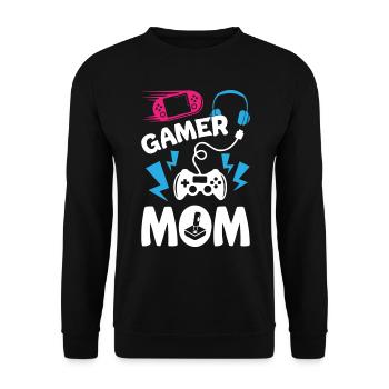 Maman Gamer - Sweat-shirt Unisexe - noir - Devant - Alina (178cm) & Michal (187cm)