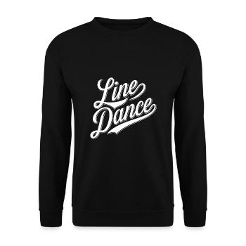 Line Dancing Country Dance - Line Dance Tanzen - Unisex Sweatshirt - black - Front - Alina (178cm) & Michal (187cm)