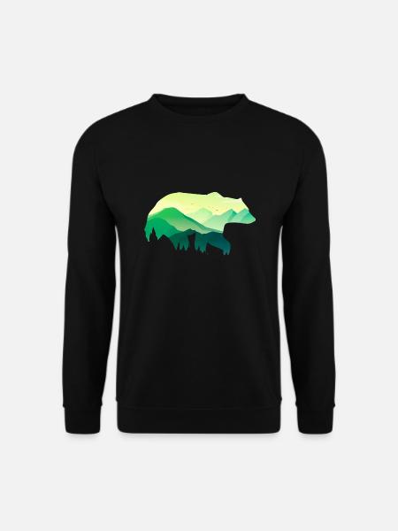 Bear - Unisex Sweatshirt - black