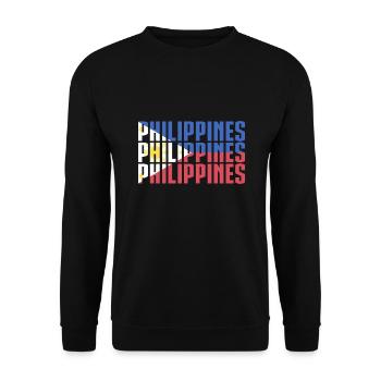 Philippines - Unisex Sweatshirt - black - Front - Alina (178cm) & Michal (187cm)
