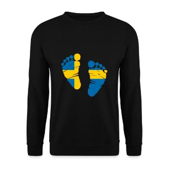 Sweden Stockholm Gift Home - Unisex Sweatshirt - black - Front - Alina (178cm) & Michal (187cm)