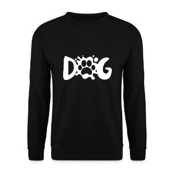 CHIEN CHIEN PAW - Sweat-shirt Unisexe - noir - Devant - Alina (178cm) & Michal (187cm)