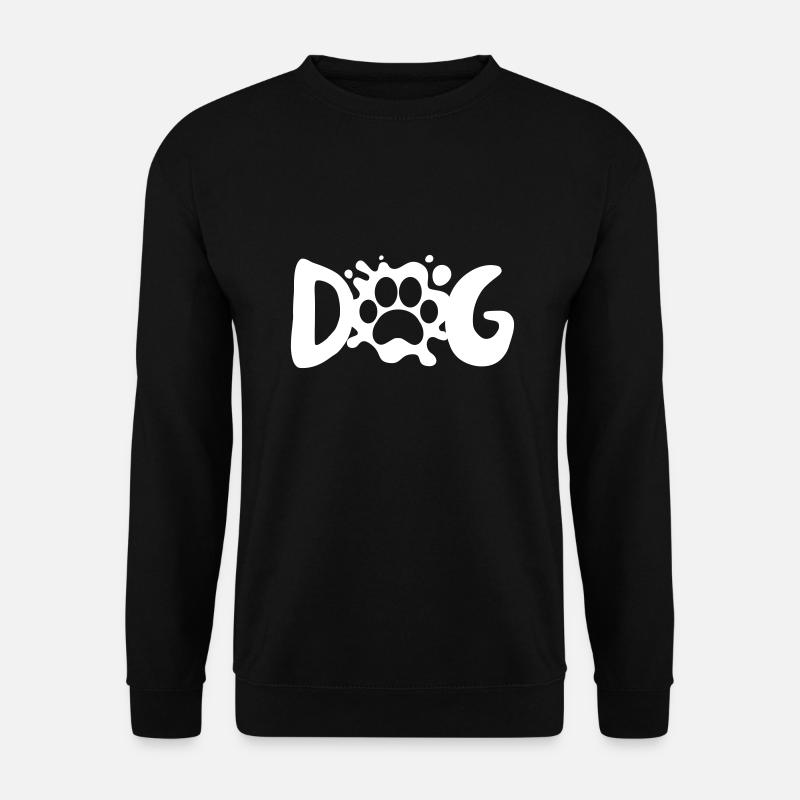 DOG PAW HUND - Unisex Pullover - Schwarz