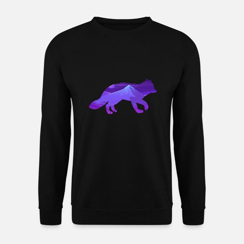 Arctic fox - Unisex Sweatshirt - black