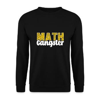 Math Gangster - Unisex Sweatshirt - black - Front - Alina (178cm) & Michal (187cm)
