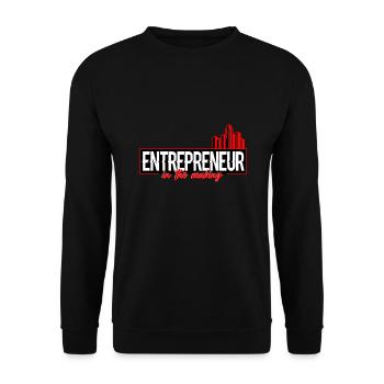 Entrepreneur In The Making - Unisex Sweatshirt - black - Front - Alina (178cm) & Michal (187cm)