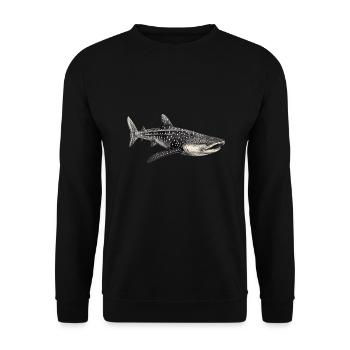 Requin-baleine - Sweat-shirt Unisexe - noir - Devant - Alina (178cm) & Michal (187cm)