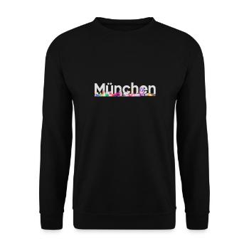 Chemise de ville « Munich » Dark - Sweat-shirt Unisexe - noir - Devant - Alina (178cm) & Michal (187cm)