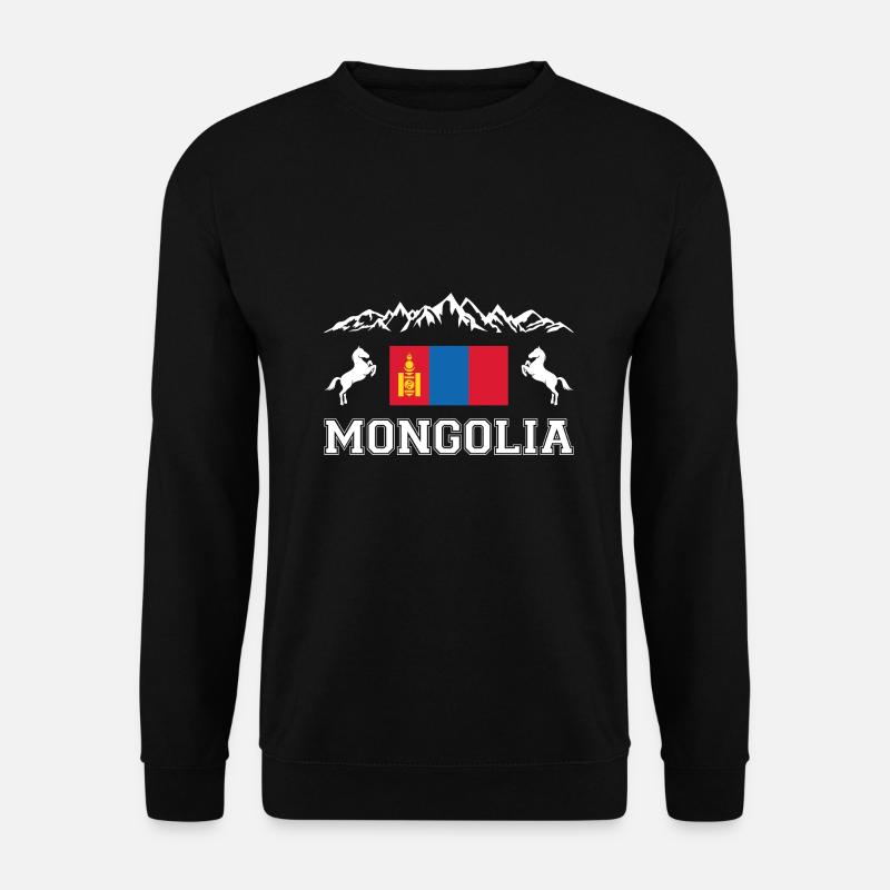Mongolei - Unisex Pullover - Schwarz