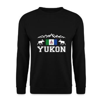 Yukon - Unisex Sweatshirt - black - Front - Alina (178cm) & Michal (187cm)