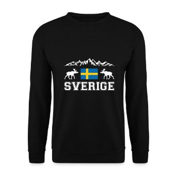 Schweden - Unisex Pullover - Schwarz - Vorne - Alina (178cm) & Michal (187cm)