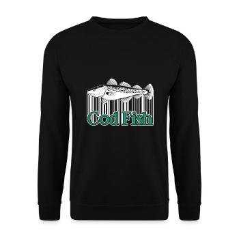 Cod Fish Cod Fish Vintage - Unisex Sweatshirt - black - Front - Alina (178cm) & Michal (187cm)
