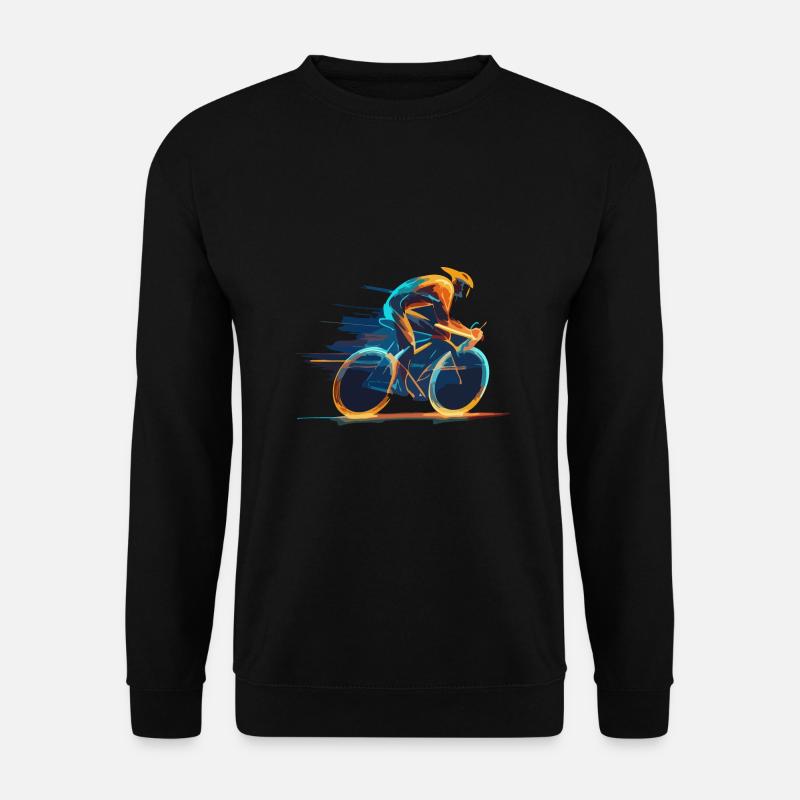 Neon Cyclist - Unisex Sweatshirt - black