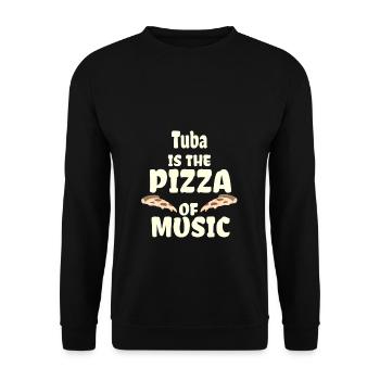 Tuba - Unisex Sweatshirt - black - Front - Alina (178cm) & Michal (187cm)