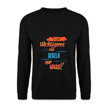 Segeln - Unisex Pullover - Schwarz - Vorne - Alina (178cm) & Michal (187cm)