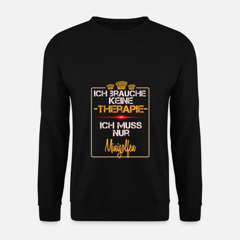 Minigolfen - Unisex Pullover - Schwarz