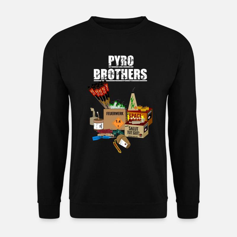 Frères Pyro - Sweat-shirt Unisexe - noir