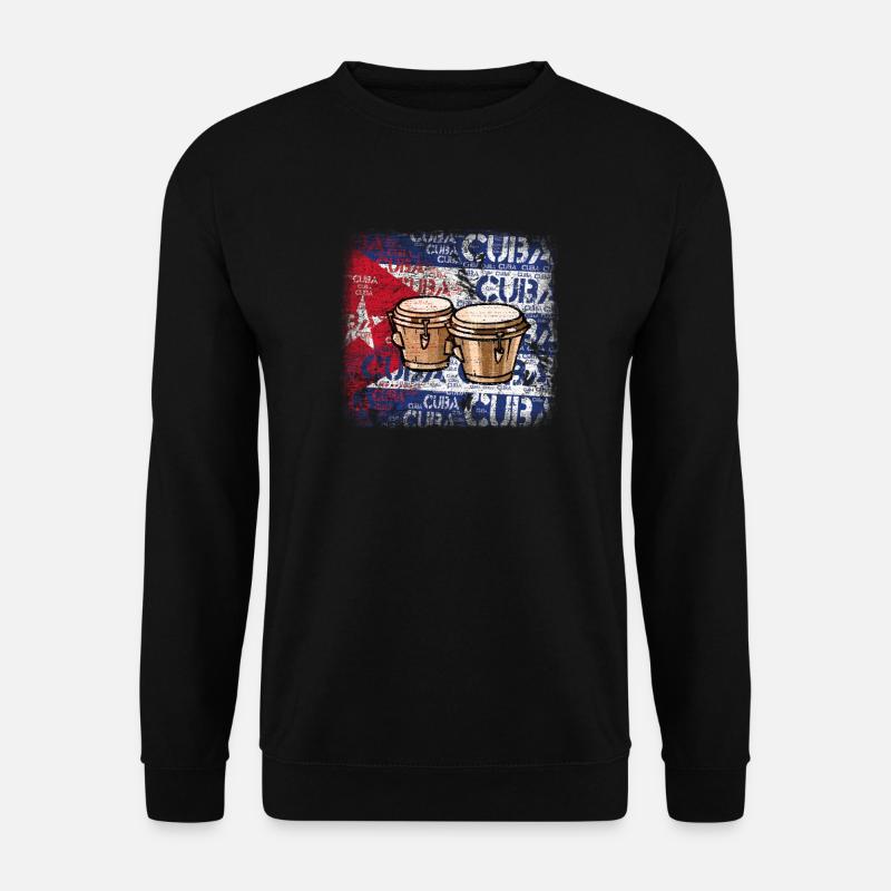 Bongos Salsa Music T-Shirt - Unisex Pullover - Schwarz