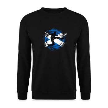 Schottland Fußball - Unisex Pullover - Schwarz - Vorne - Alina (178cm) & Michal (187cm)