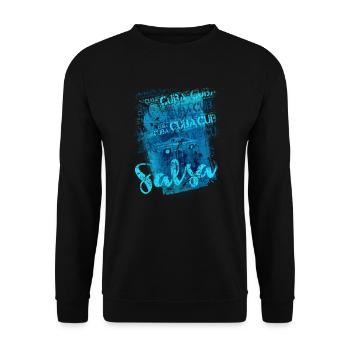 Cuba T-shirt de Cuba Cadeau de fans de Cuba - Sweat-shirt Unisexe - noir - Devant - Alina (178cm) & Michal (187cm)