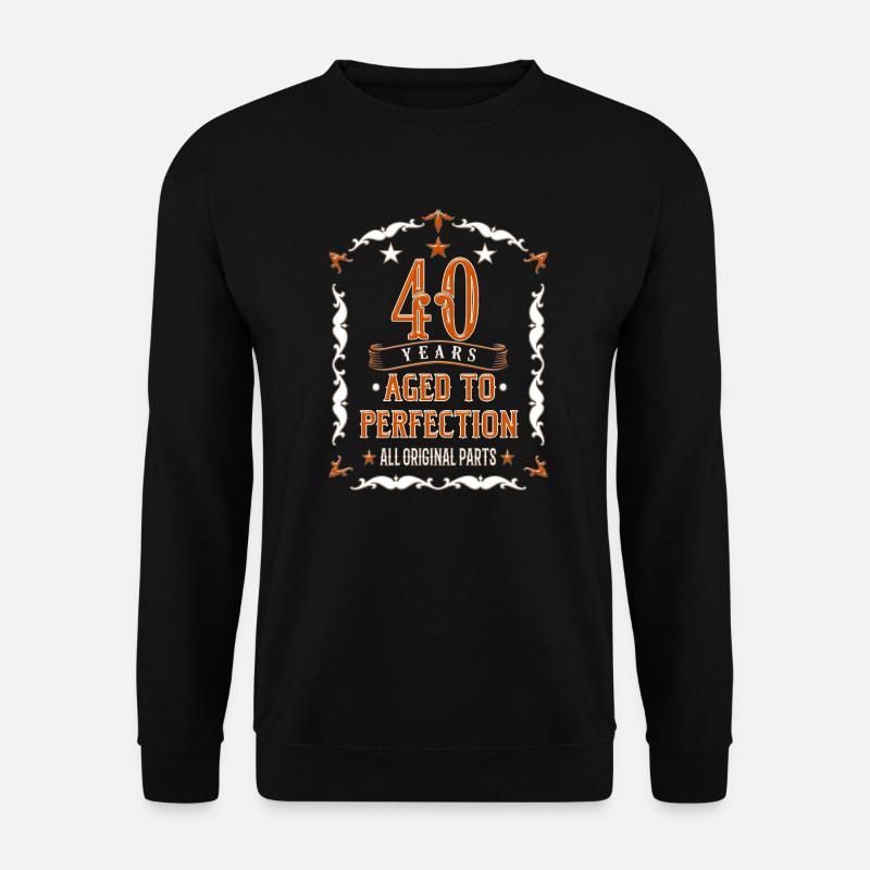 40th birthday gift 40 years old - Unisex Sweatshirt - black