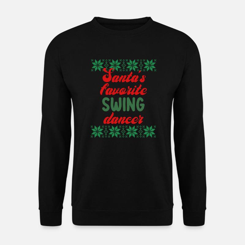 Ugly Christmas Swing Dance - Unisex Pullover - Schwarz