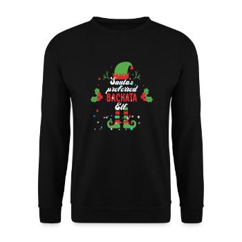 Weihnachtsgeschenk für Bachata-Tänzer Bachata - Unisex Pullover - Schwarz - Vorne - Alina (178cm) & Michal (187cm)