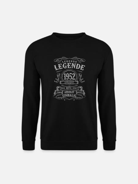 Geboren in 1952 70. Geburtstag Jahrgang 1952 - Unisex Pullover - Schwarz