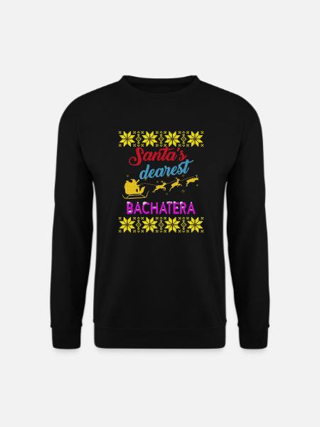 Santa's dearest Bachatera Ugly - Unisex Sweatshirt - black