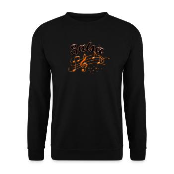 Salsa Musik Salsa Tanz - Unisex Pullover - Schwarz - Vorne - Alina (178cm) & Michal (187cm)