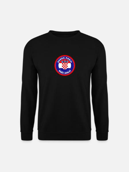 Hrvatska zastava Kroatien Svuda podji kuci dodji - Unisex Pullover - Schwarz